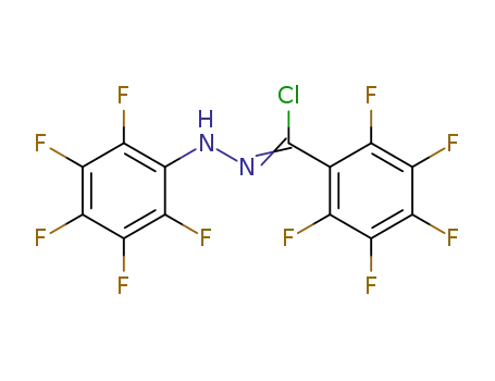 Molecular Structure of 76071-75-5 (benzoyl chloride perfluorophenylhydrazone)