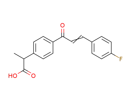 2-{4-[(E)-3-(4-Fluoro-phenyl)-acryloyl]-phenyl}-propionic acid