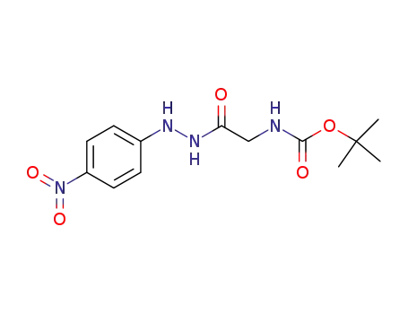 Molecular Structure of 113806-74-9 (Glycine, N-[(1,1-dimethylethoxy)carbonyl]-, 2-(4-nitrophenyl)hydrazide)