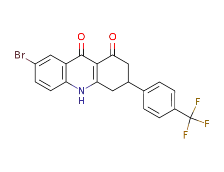 7-Bromo-3-(4-trifluoromethyl-phenyl)-3,4-dihydro-2H,10H-acridine-1,9-dione