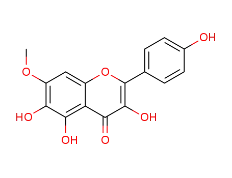 4H-1-Benzopyran-4-one,
3,5,6-trihydroxy-2-(4-hydroxyphenyl)-7-methoxy-
