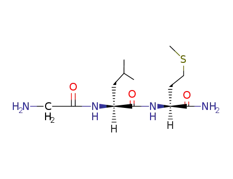 Molecular Structure of 4652-64-6 (GLY-LEU-MET-NH2)