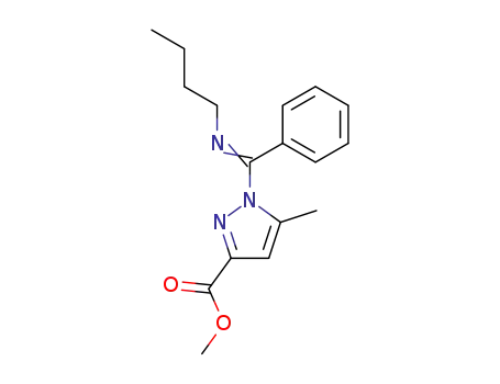 1-(<i>N</i>-butyl-benzimidoyl)-5-methyl-1<i>H</i>-pyrazole-3-carboxylic acid methyl ester