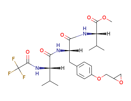 N-(trifluoroacetyl)valyl-O'-(2,3-epoxypropyl)tyrosyl-valine methyl ester