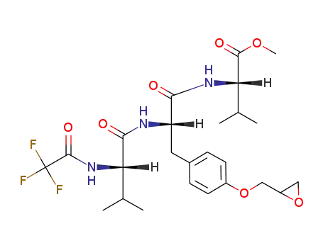 N-(trifluoroacetyl)valyl-O'-(2,3-epoxypropyl)tyrosyl-valine methyl ester