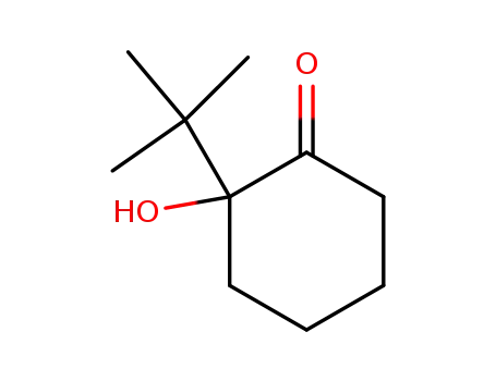Molecular Structure of 88264-36-2 (Cyclohexanone, 2-(1,1-dimethylethyl)-2-hydroxy-)
