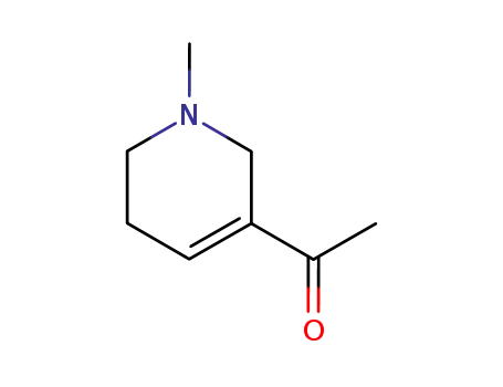 Molecular Structure of 55806-53-6 (Ethanone, 1-(1,2,5,6-tetrahydro-1-methyl-3-pyridinyl)- (9CI))