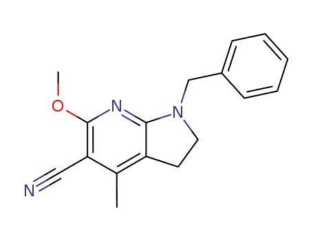 1-benzyl-4-methyl-5-cyano-6-methoxy-7-azaindoline