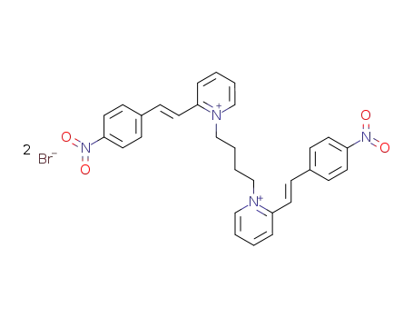 Pyridinium, 1,1'-(1,4-butanediyl)bis[2-[2-(4-nitrophenyl)ethenyl]-,
dibromide