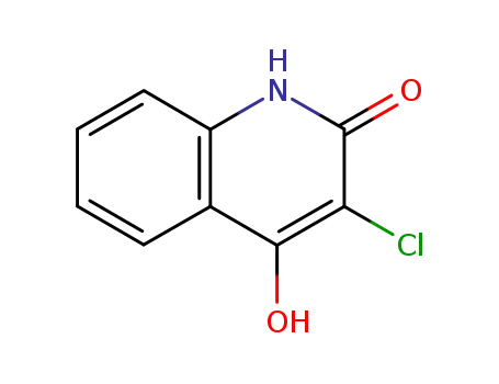 Molecular Structure of 14933-25-6 (3-Chloro-4-hydroxy-1H-quinolin-2-one)