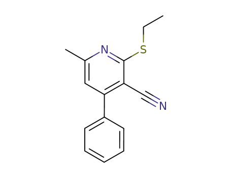 2-Ethylsulfanyl-6-methyl-4-phenyl-nicotinonitrile