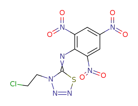 4-(β-chloroethyl)-5-picrylimino-1,2,3,4-thiatriazoline