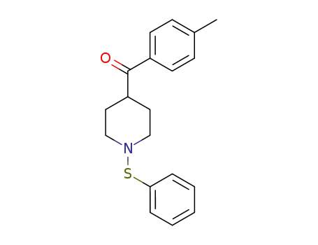 Molecular Structure of 74129-97-8 ((1-Phenylsulfanyl-piperidin-4-yl)-p-tolyl-methanone)