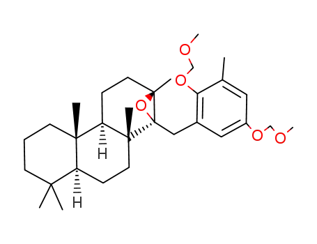 (+/-)-1-<2,5-bis(methoxymethoxy)-3-methylbenzyl>-1,2-epoxy-1,2,3,4,4aα,4b,5,6,7,8,8aα,9,10,10a-tetradecahydro-2,4bβ,8,8,10aβ-pentamethylphenanthrene