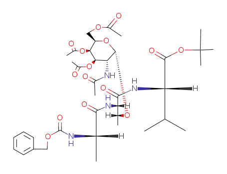 N-Benzyloxycarbonyl-L-alanyl-O-(2-acetamido-3,4,6-tri-O-acetyl-2-desoxy-α-D-galactopyranosyl)-L-threonyl-L-valin-tert-butylester