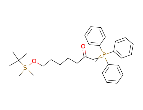 7-(tert-Butyl-dimethyl-silanyloxy)-1-(triphenyl-λ<sup>5</sup>-phosphanylidene)-heptan-2-one