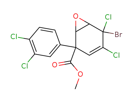 5-Bromo-4,5-dichloro-2-(3,4-dichloro-phenyl)-7-oxa-bicyclo[4.1.0]hept-3-ene-2-carboxylic acid methyl ester