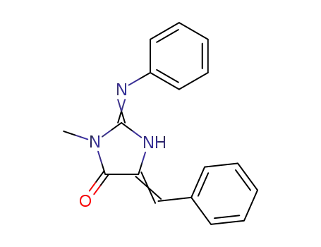 3-Methyl-2-[(E)-phenylimino]-5-[1-phenyl-meth-(Z)-ylidene]-imidazolidin-4-one