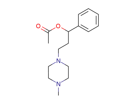 Molecular Structure of 149848-01-1 (3-(4-methylpiperazin-1-yl)-1-phenylpropyl acetate)