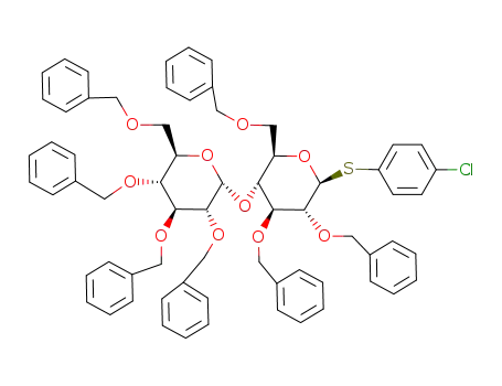 2,2',3,3',4',6,6'-hepta-O-benzyl-1β-(p-chlorophenylthio)maltose