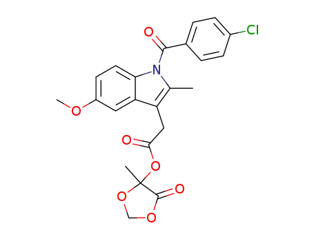 1-(4-Chlorbenzoyl)-5-methoxy-2-methyl-1H-indol-3-yl-essigsaeure-(5-methyl-1,3-dioxolan-4-on-5-yl)ester