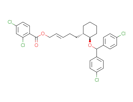 Benzoic acid, 2,4-dichloro-, 5-(2-(bis(4-chlorophenyl)methoxy)cyclohexyl)-2-pentenyl ester, (1alpha(E),2beta)-
