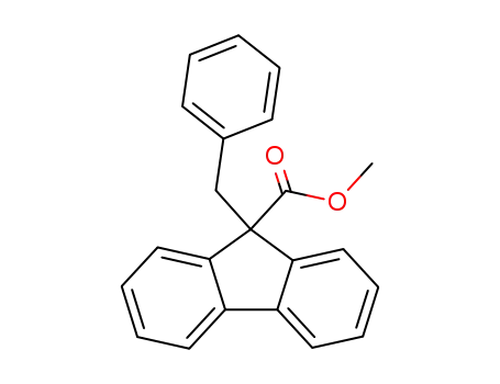 9H-fluorene-9-carboxylic acid, 9-(phenylmethyl)-, methyl ester