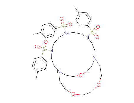 4,7,10-tris(p-tolylsulphonyl)-16,19,24-trioxa-1,4,7,10,13-penta-azabicyclo<11.8.5>hexacosane