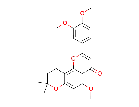 2-(3,4-Dimethoxy-phenyl)-5-methoxy-8,8-dimethyl-9,10-dihydro-8H-pyrano[2,3-f]chromen-4-one