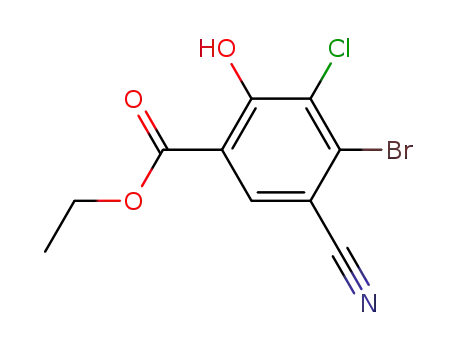 4-Brom-3-chlor-5-cyan-salicylsaeure-ethylester