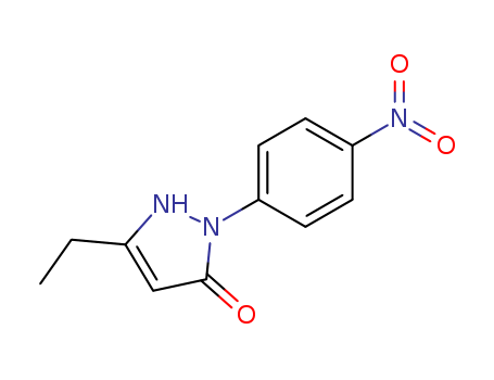 3H-Pyrazol-3-one, 5-ethyl-1,2-dihydro-2-(4-nitrophenyl)-