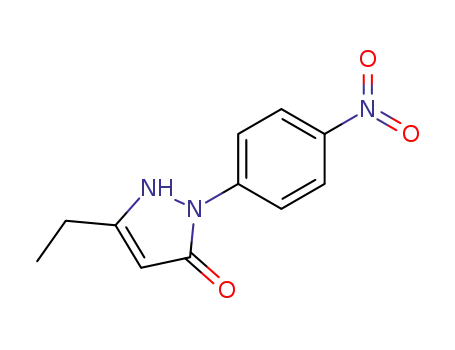 3H-Pyrazol-3-one, 5-ethyl-1,2-dihydro-2-(4-nitrophenyl)-