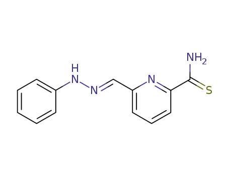 Molecular Structure of 78797-12-3 (6-(phenylcarbonohydrazonoyl)pyridine-2-carbothioamide)