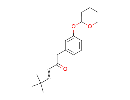 5,5-dimethyl-1-(3-tetrahydropyranyloxyphenyl)hex-3-en-2-one