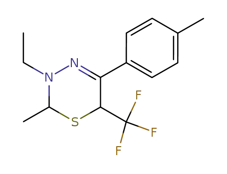 3-Ethyl-2-methyl-5-p-tolyl-6-trifluoromethyl-3,6-dihydro-2H-[1,3,4]thiadiazine