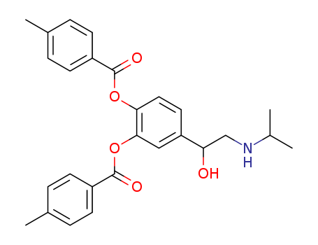 Benzoic acid,4-methyl-, 4-[1-hydroxy-2-[(1-methylethyl)amino]ethyl]-1,2-phenylene ester(9CI)