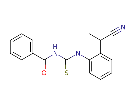 Benzamide, N-[[[2-(1-cyanoethyl)phenyl]methylamino]thioxomethyl]-