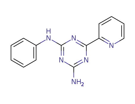 Molecular Structure of 107412-68-0 (2-Amino-4-phenylamino-6-(2-pyridyl)-1,3,5-triazine)