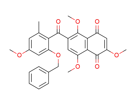 6-(2-benzyloxy-4-methoxy-6-methylbenzoyl)2,5,8-trimethoxy-1,4-naphthoquinone