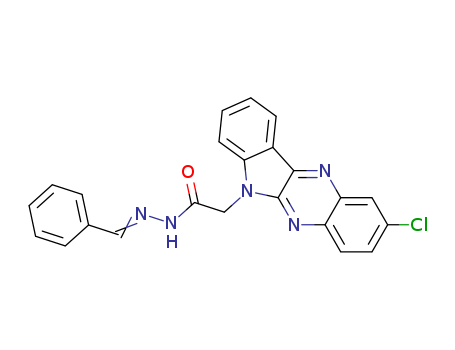 2-CHLORO-6H-INDOLO[2,3-B]QUINOXALINE-6-ACETIC ACID (BENZYLENE)HYDRAZIDE