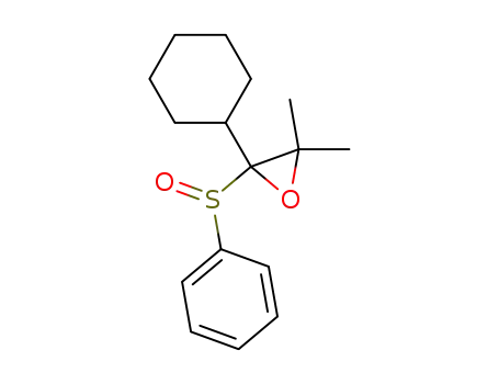 2-Benzenesulfinyl-2-cyclohexyl-3,3-dimethyl-oxirane