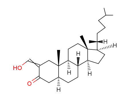 Molecular Structure of 17130-63-1 ((2Z)-2-(hydroxymethylidene)cholestan-3-one)
