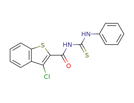 Benzo[b]thiophene-2-carboxamide,
3-chloro-N-[(phenylamino)thioxomethyl]-