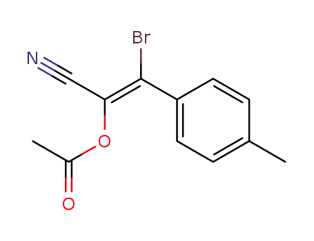 Acetic acid (E)-2-bromo-1-cyano-2-p-tolyl-vinyl ester
