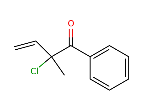 Molecular Structure of 80411-55-8 (3-Buten-1-one, 2-chloro-2-methyl-1-phenyl- (9CI))