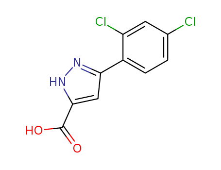 5-(2,4-Dichlorophenyl)-1H-pyrazole-3-carboxylic acid 78874-27-8