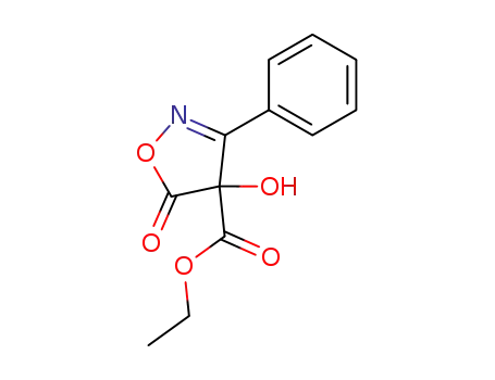 Molecular Structure of 80490-40-0 (ethyl 4-hydroxy-5-oxo-3-phenyl-4,5-dihydro-1,2-oxazole-4-carboxylate)