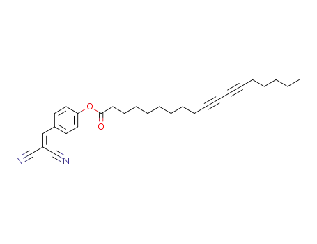 Molecular Structure of 128937-88-2 (4-(octadeca-10,12-diynoyloxy)benzylidenemalononitrile)