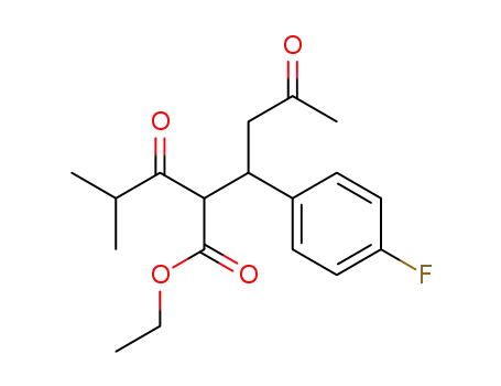 β-(4-Fluorophenyl)-α-(2-methyl-1-oxopropyl)-Δ-oxohexanoic acid, ethyl ester