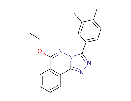 Molecular Structure of 87540-46-3 (3-(3,4-dimethylphenyl)-6-ethoxy[1,2,4]triazolo[3,4-a]phthalazine)